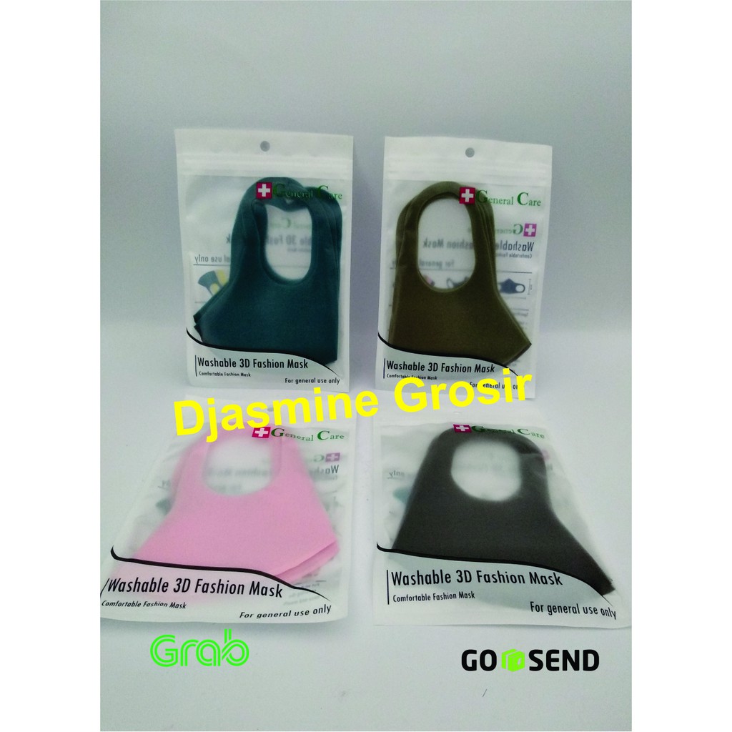 Masker Washable 3d General Care / Masker Gc Bahan Foam Isi 2 Pcs Per Pack