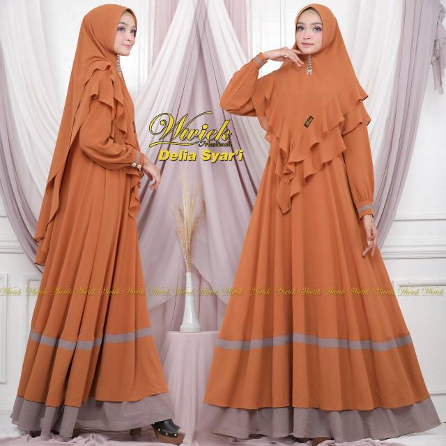 Delia Gamis Set Wwiek Muslimah Ceruty Premium