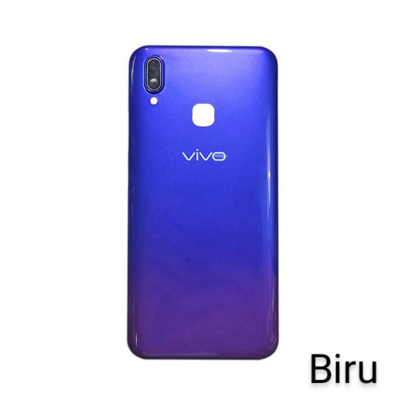 Backdoor Backcover Tutup belakang Back Casing Kesing VIVO Y91 Y95 - Nebula Purple, Sidik Jari Smal