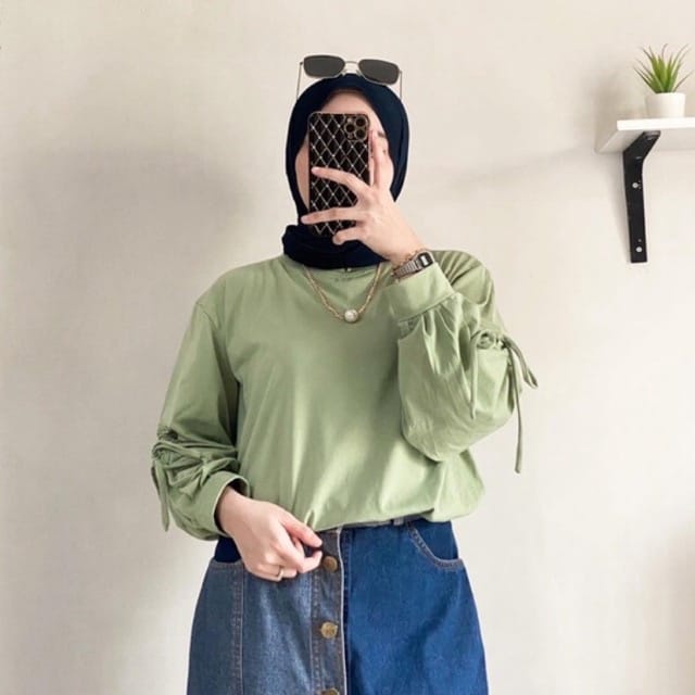 BEFAST - ZSO OOTD Blouse KALINA / Ghema Puff / Blouse Model terbaru / Pakaian Wanita Kerja Kekinian / Outfit Wanita Hijab / Blouse Lengan Panjang / Fashion Wanita Modis Casual / Blouse Polos Formal / Trendy