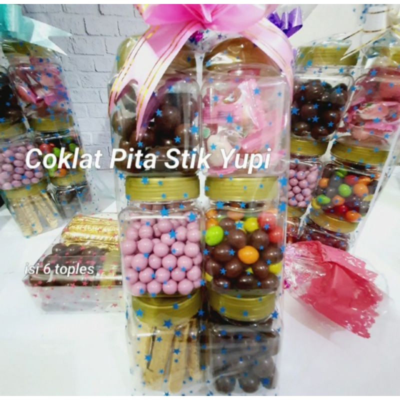 coklat parcel lagie |paket isi 6toples coklat favorit