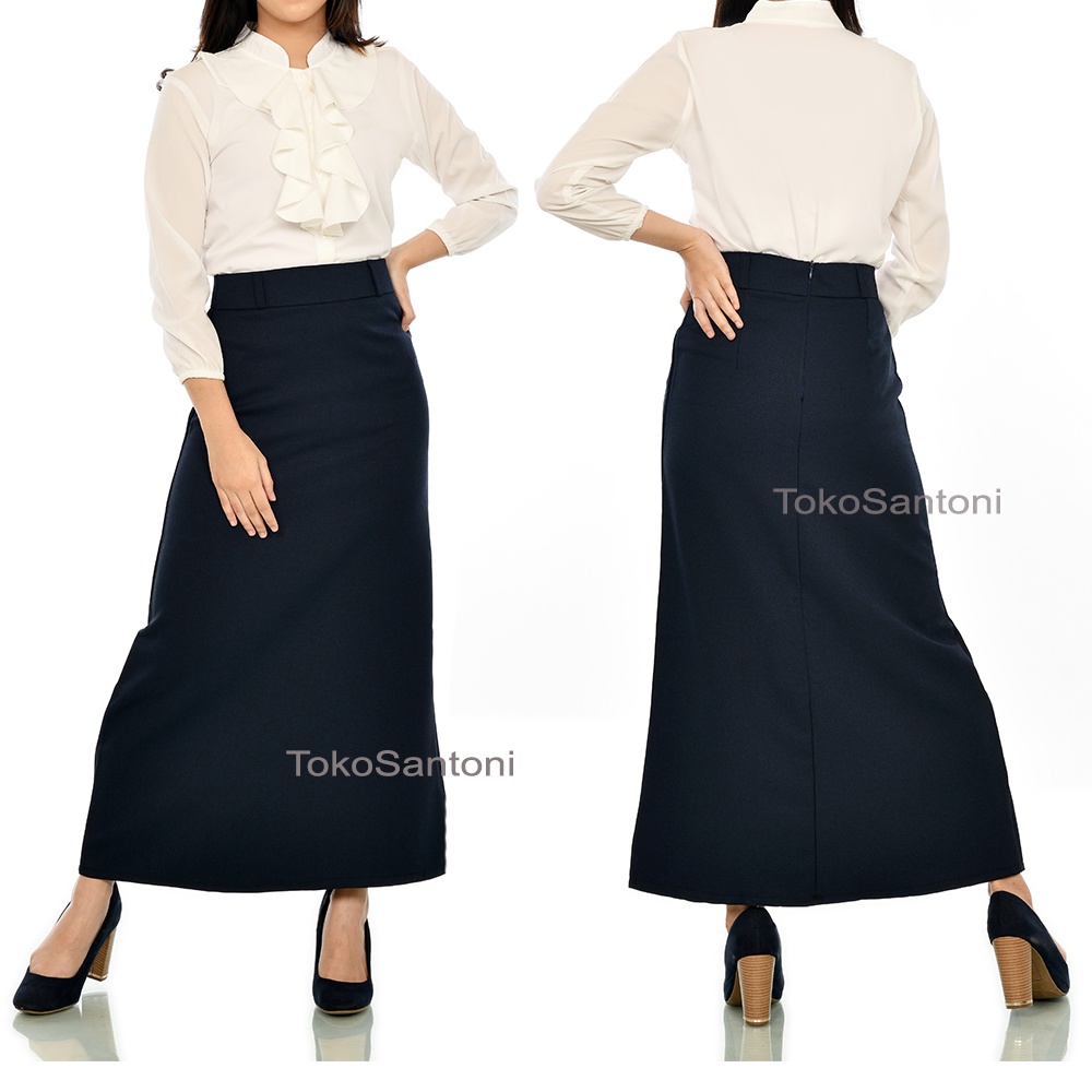 Rok Panjang Kantor Formal Model A Line Rok Kerja Panjang Hitam Model A Formal Rok Payung