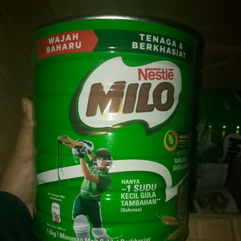 

milo kaleng ukuran 1,5kg