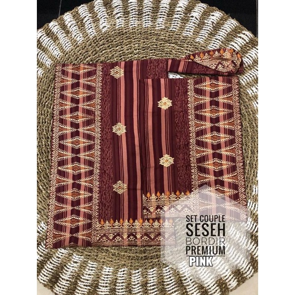 Kamen Set Couple Seseh Bordir Premium Motif 2