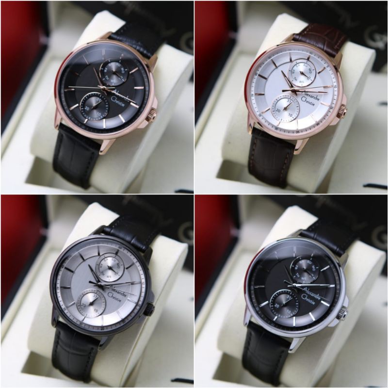 ALEXANDRE CHRISTIE PRIA AC6576 / AC 6576 LEATHER ORIGINAL GARANSI RRSMI 1 TAHUN