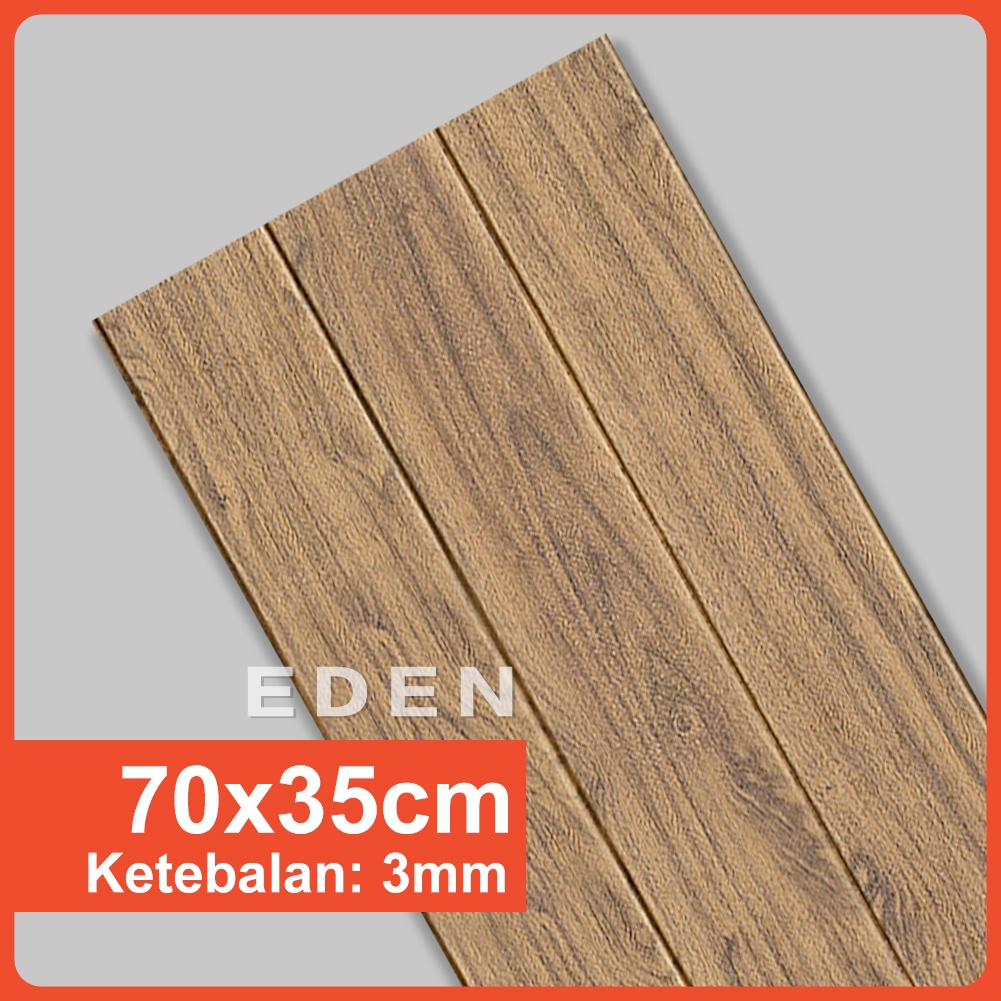 Wallpaper Dinding Foam Motif Kayu 3D serat kayu Stiker-EDEN_BY-3-MINI