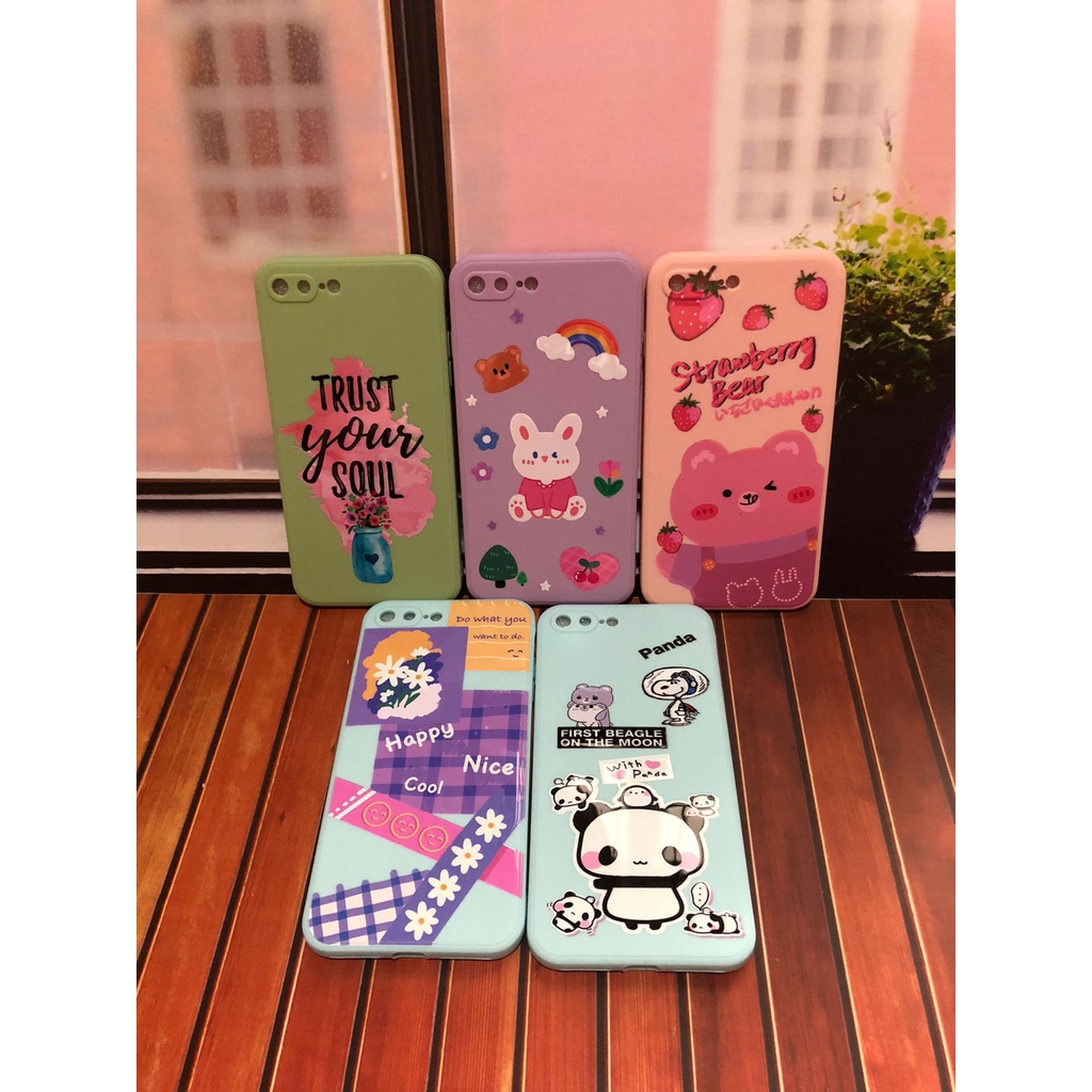 CASE MOTIF APPLE IPHONE 7+ / IPHONE 8+ CASE CANDY FULL MOTIF , CASING MOTIF IPHONE 7+