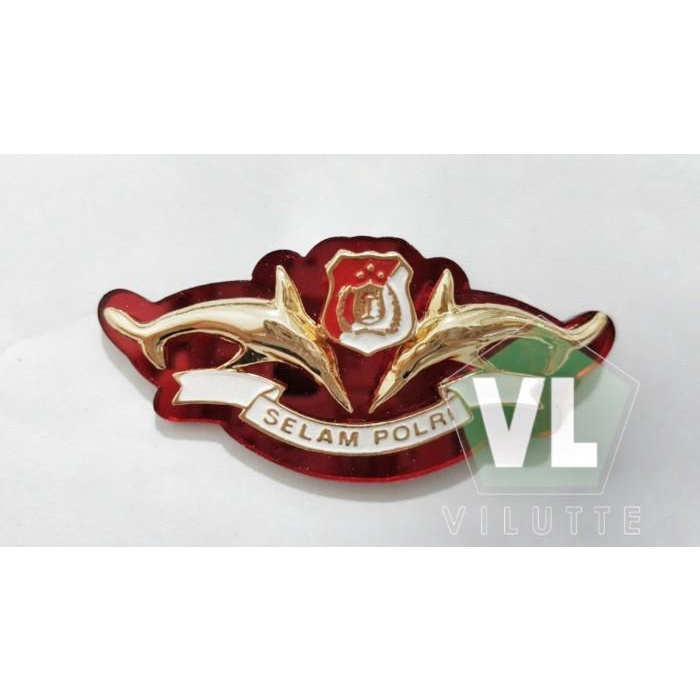 Seragam Premium - Wing Selam Polri L Brivet Brevet Selam Polri L Wing Scuba