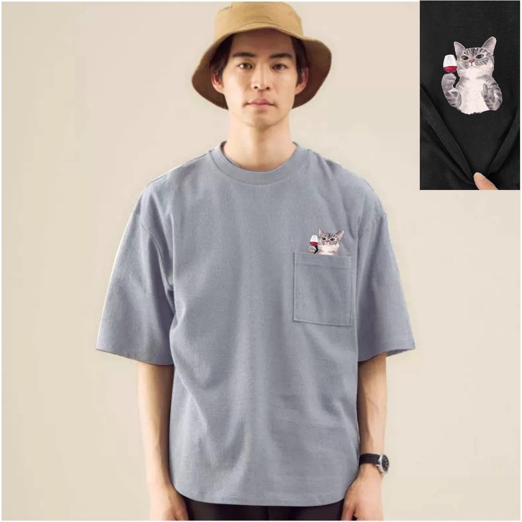 Mokokomo Kaos Ario Grey Baju Oversize Pria Kaos Oversize Pria Terbaru