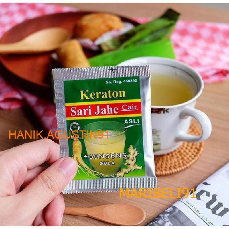 

Sari Jahe Cair Keraton 30ml (isi 12 pcs) / Minuman Jahe Cair Instan MB91