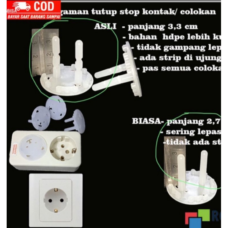 Tutup listrik stop kontak penutup colokan listrik