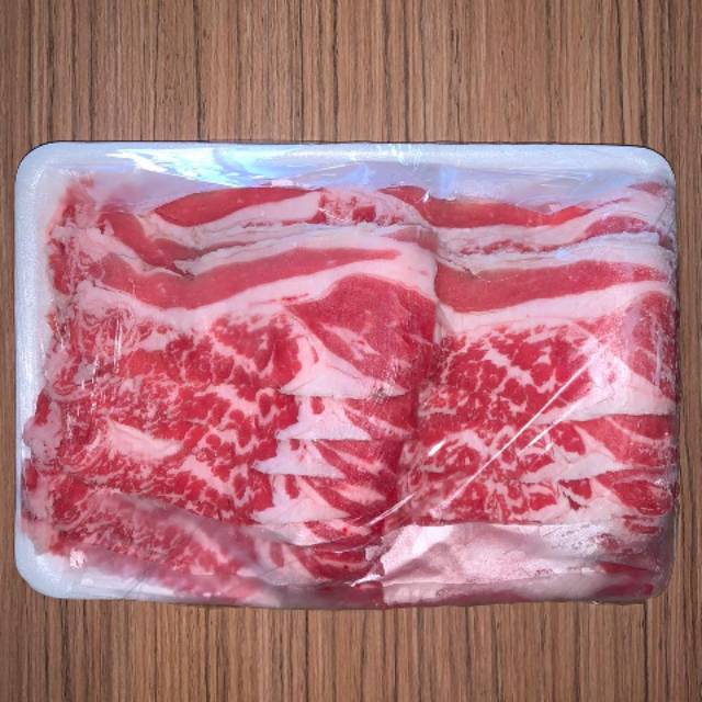 

Daging Slice Short plate 100% USA/sukiyaki/teriyaki 500 gr