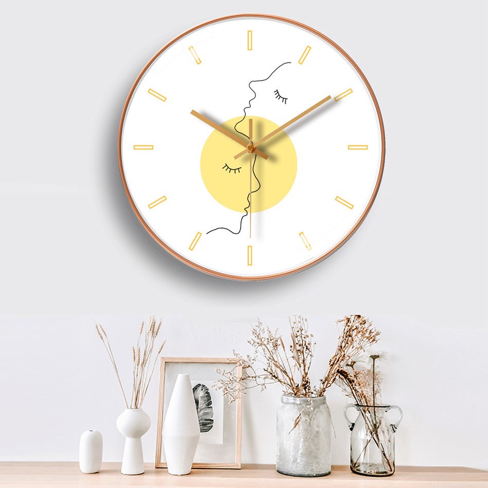 Jam Dinding Aesthetic Dekorasi Minimalis Besar Kecil Murah Jumbo Untuk Import Kamar Tidur Lucu Unik-1