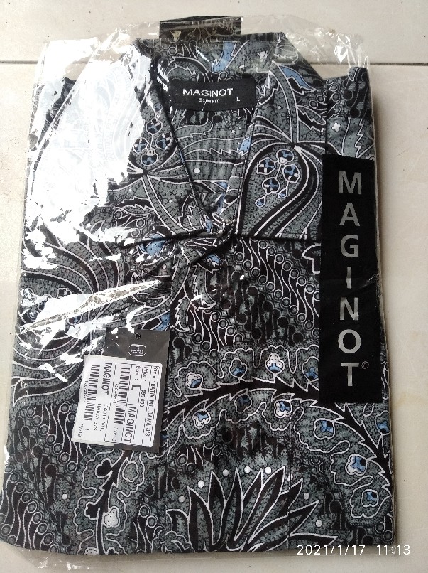 Maginot Kemeja Batik Pria Rama-ss Lengan Pendek