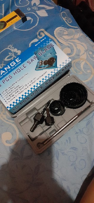 Orange Holesaw Kit 13 Pcs Hole Saw Set Kit Mata Bor Pelubang Kayu