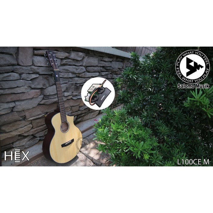 SALE Gitar Akustik Acoustic Elektrik Electric Hex L100 CE M
