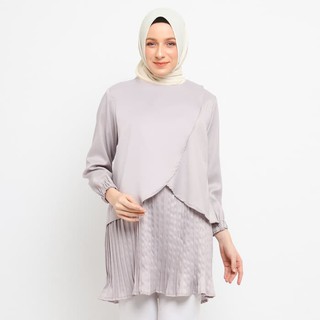 Lika Tunik Violet Le Najwa Baju  Atasan  Wanita Remaja  