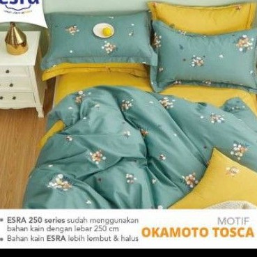 Sprei Halus Katun Premium (180x200/(160x200) T30 Okamoto Tosca - 180x200x30 King