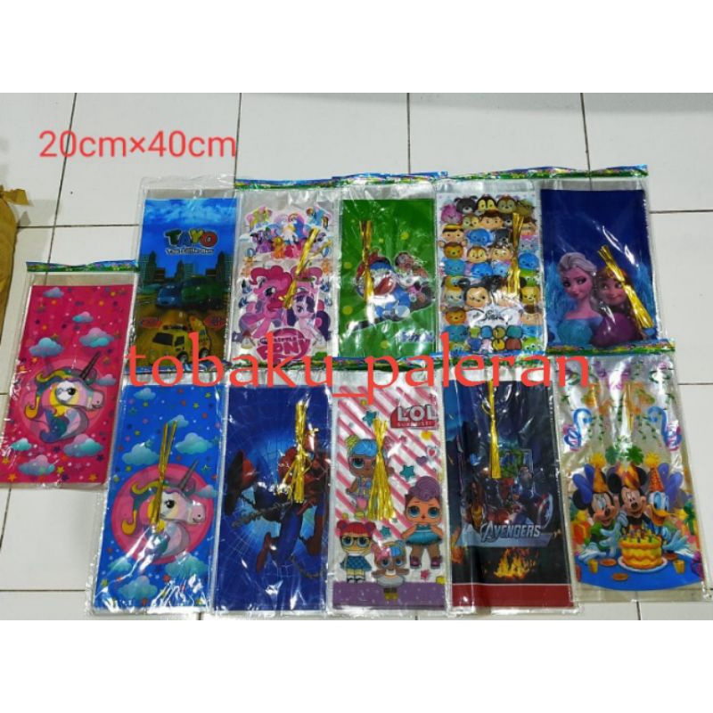 

plastik ultah uk 20cm x 40cm