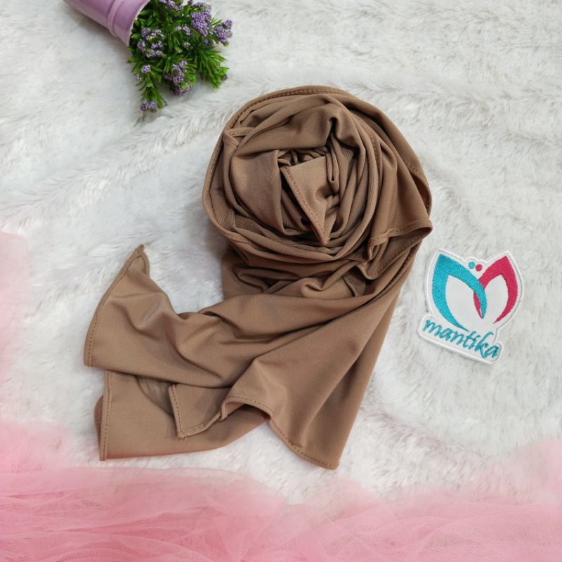 PASHMINA KUPING JERSEY NUNA HIJAB INSTAN PASHMINA VIRAL-Milo