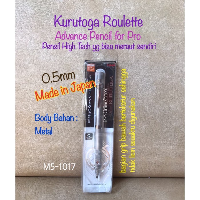 

Star Atk0744Kt 0.5Mm Kurutoga Roulette Pensil Mekanik M5-1017 Mechanical Gilaa!!!