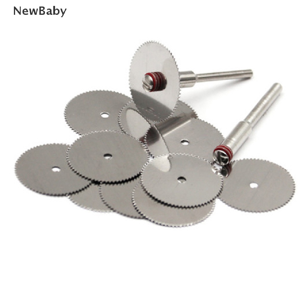 Newbaby 10Pcs / set Cakram Pemotong Stainless Steel Metal 16 18 22 25 32mm