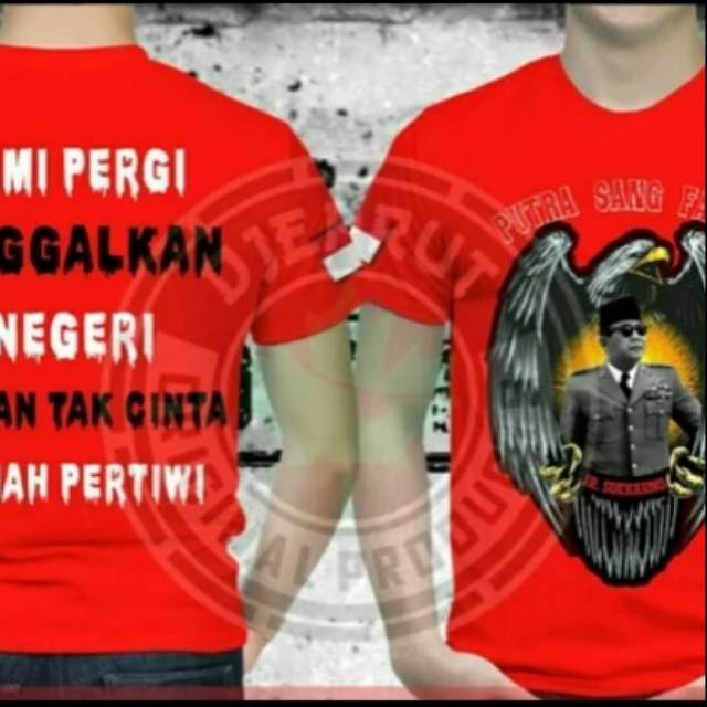 KAOS ANAK RANTAU AR SOEKARNO MERAH - KAOS DJEPRUT ORIGINAL
