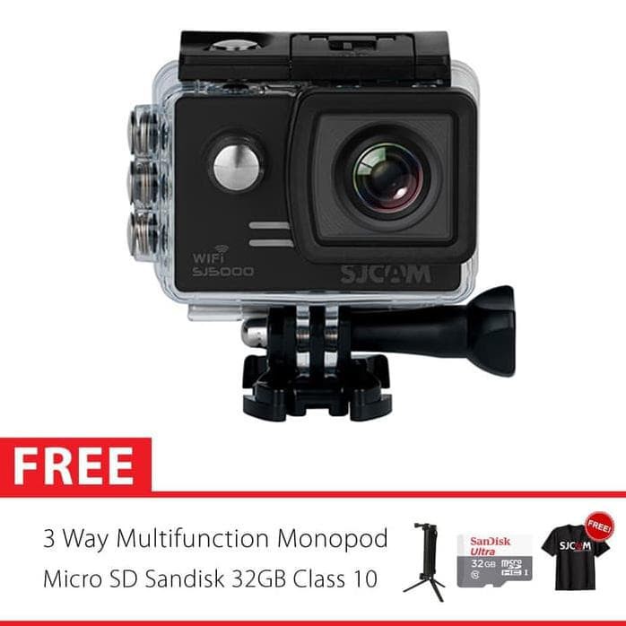 SJCAM SJ5000 WIFI Ultra HD Action Kamera 3 Way Basic 32GB