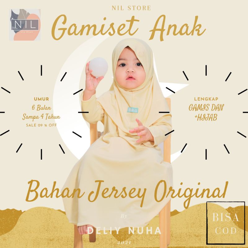 GAMIS ANAK PEREMPUAN BAJU MUSLIM ANAK PEREMPUAN 4 TAHUN