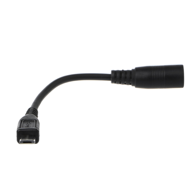 Cre Kabel Adapter Power DC 5.5x2.1mm Female Ke Micro USB Male Tahan Air