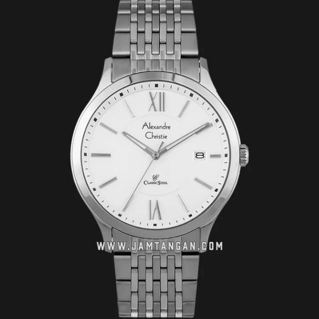 Alexandre Christie AC 8585 MD BSSSL Man Silver Dial Stainless Steel