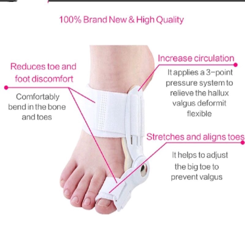 korektor pelurus jempol kaki hallux bunion toe straightener