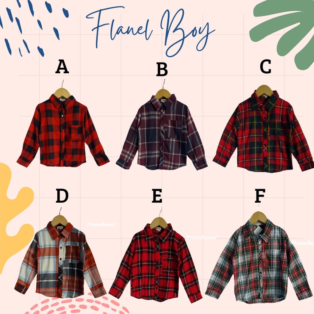 Kemeja Anak Flanel Boy Neeca Kiddos Kemeja Anak Cowok Murah Size 2,4,6,8,10 Tahun