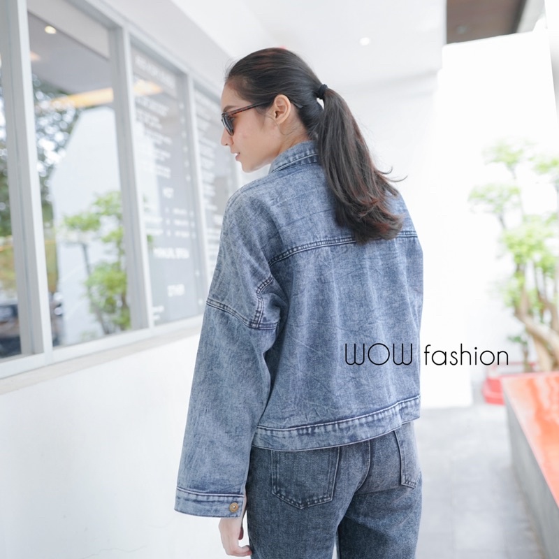 JWF JAKET JEANS WANITA PREMIUM OVERSIZE-8