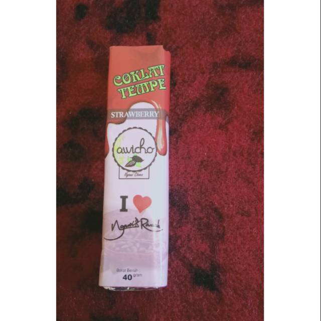 Coklat tempe awicho - strawberry