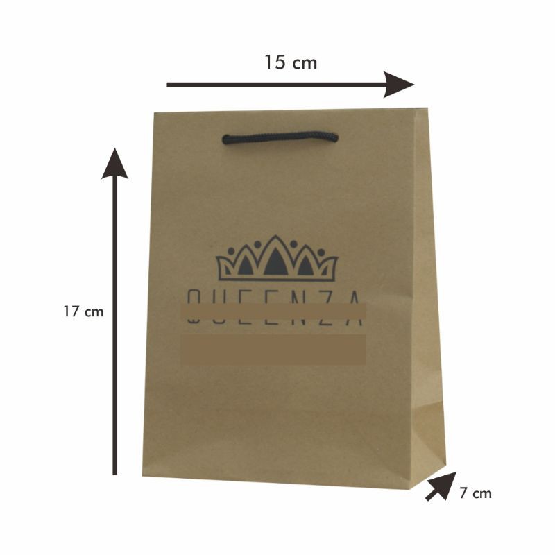 

paper bag custom desain skincare, harga yang tertera untuk 1 Lusin