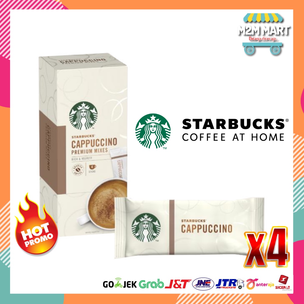 Kopi Starbucks Cappuccino Coffe Stik Coffeemix Instan Premium