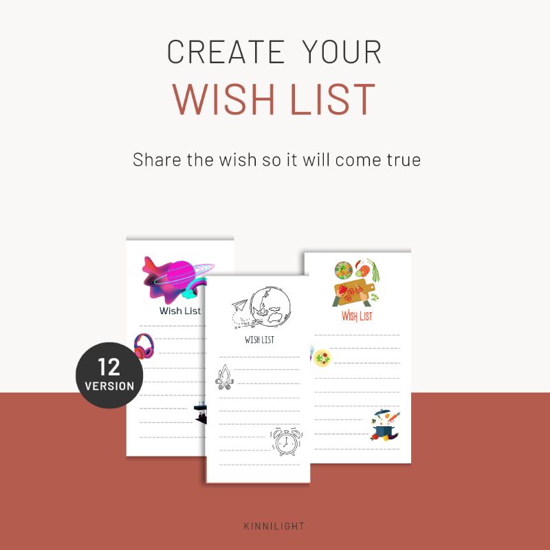 

WISH LIST PLAN/DIGITAL PLANNER/DIGITAL PRODUCT