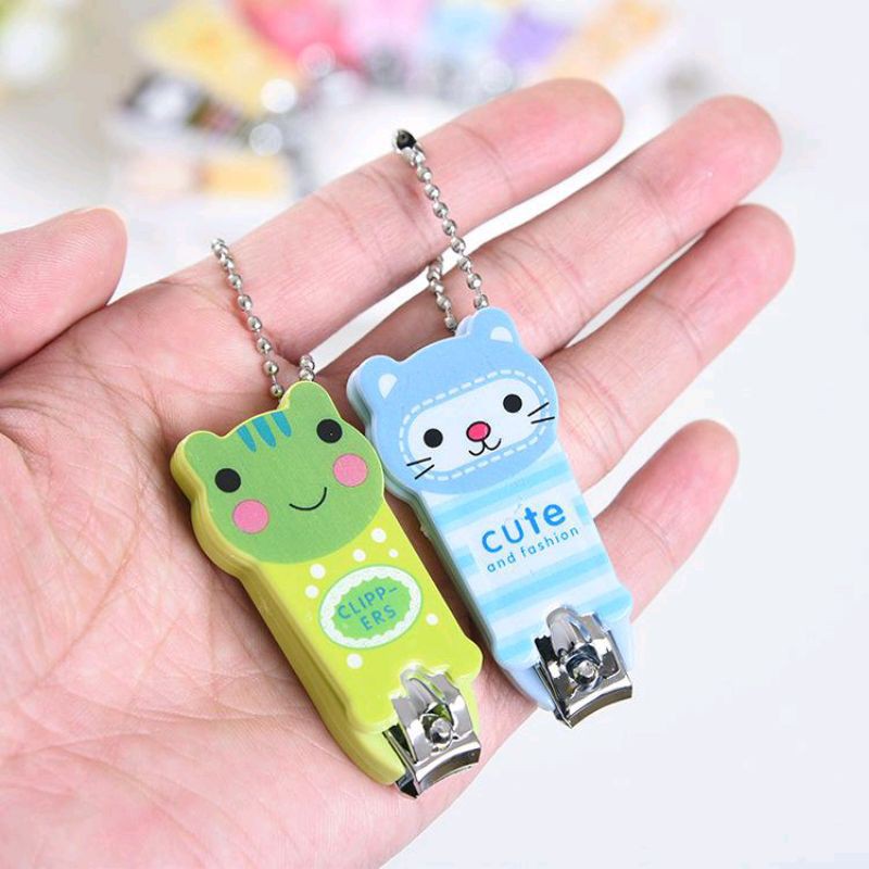 Gunting Kuku Karakter Mini Lucu Nail Clipper Manicure Pedicure Nail Souvenir gunting kuku kartun