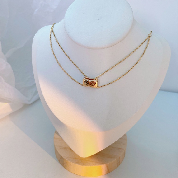 Kalung KL186 Stainless Steel Premium Fashion Wanita Kalung unik Lucu Elegant /Deluna/ Bs