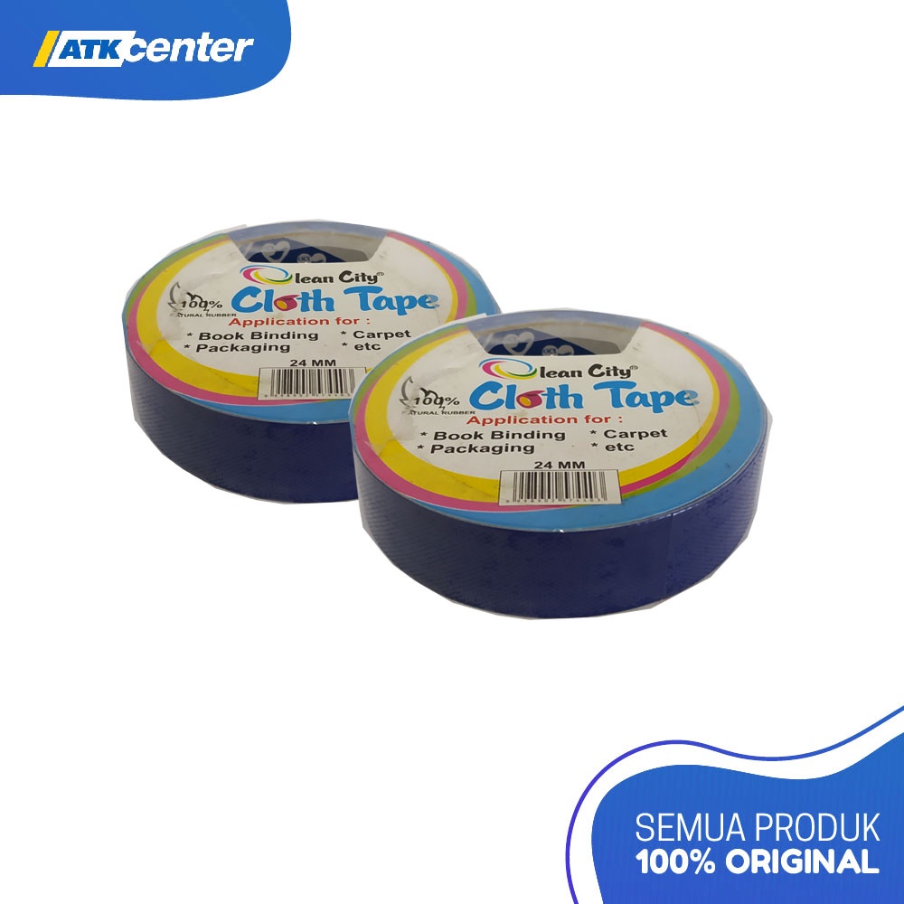 

Cloth Tape / Lakban Kain Olean City 1" (24 MM X 10 M) Biru Tua