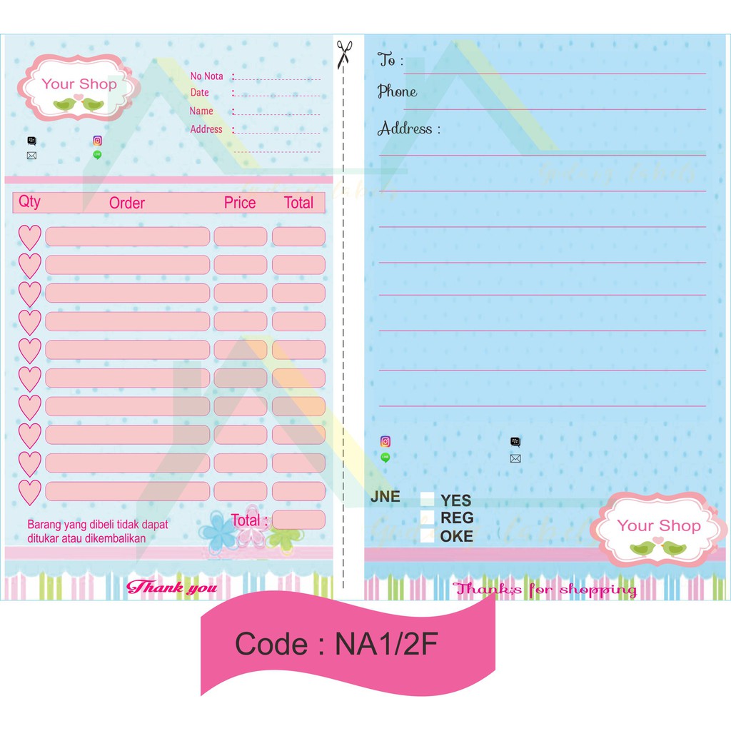 Nota Buku Alamat 2in1