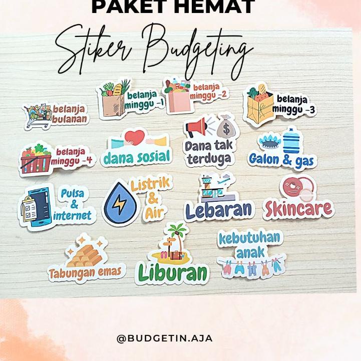 

Recomended.. Stiker Budgeting Lucu stiker dompet pintar sinking funds