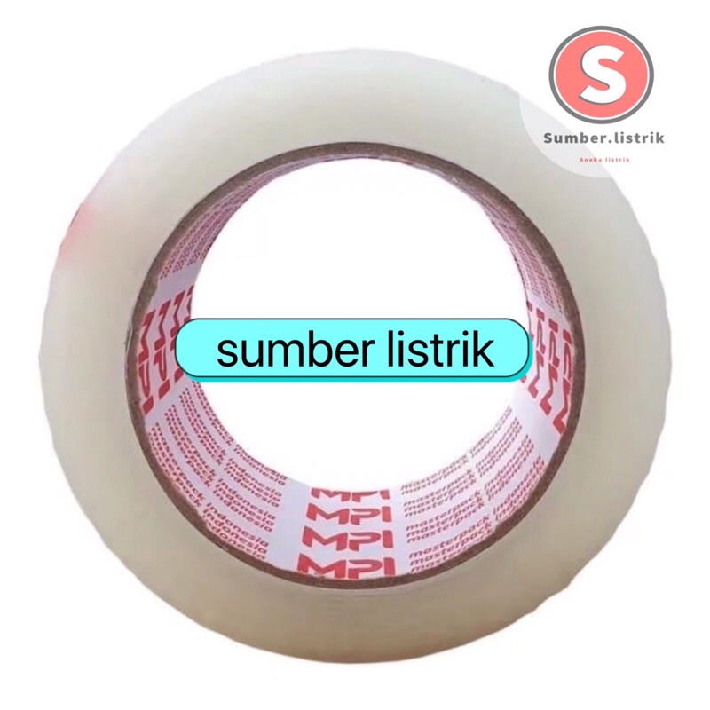 Lakban Bening 100 Yard Isolasi Selotip Clear Tape 45mm Daya Lengket Kuat