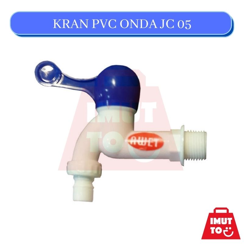 IMUTTO KRAN AIR KERAN AIR  PLASTIK PVC ONDA JC 05