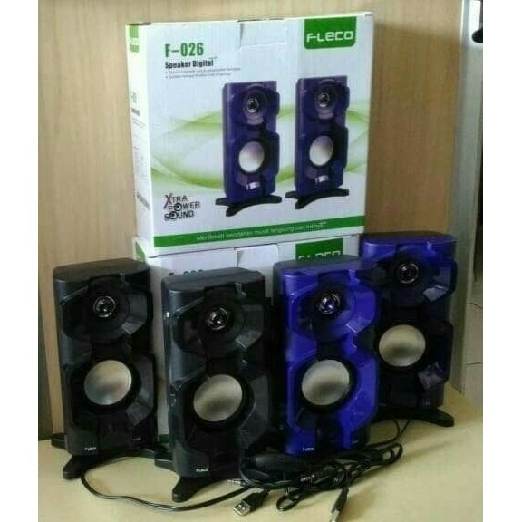 Speaker Multimedia aktif FLECO F-026 F026  Speaker Aktif