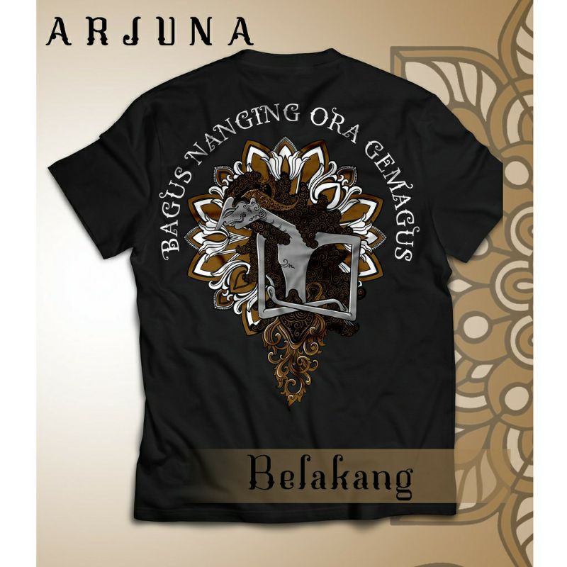 Kaos Arjuna Distro | Kaos Budaya Jawa | Kaos Wayang Culture