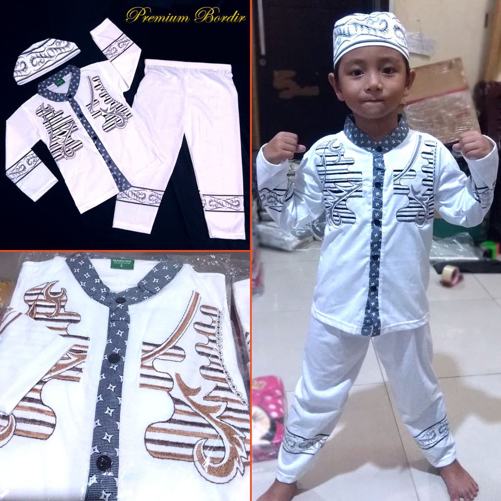 baju koko kemeja modern terbaru fashion muslim murah grosir dropship reseller jual 3pcs S9Q9