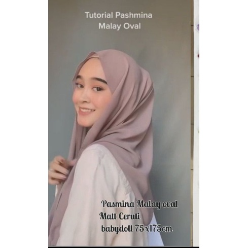 Pashmina Oval Viral kekinian - Kerudung Instan Nyaman Adem Lembut Praktis