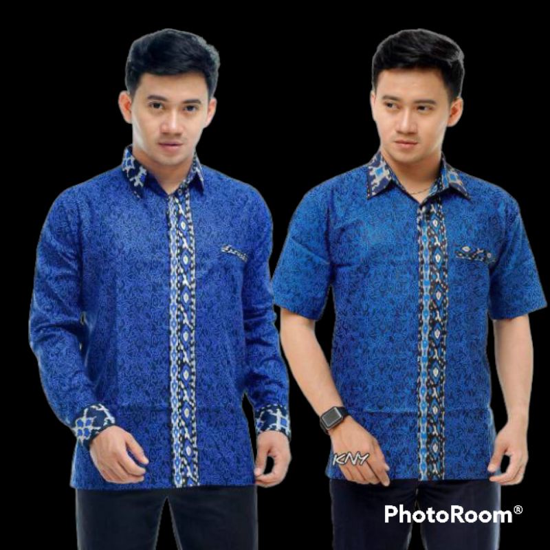 PROMO 4.4 BSWART Batik HRB026 Kenongo Padi Pekalongan M L XL Batik Pria MURAH Modern Grosir